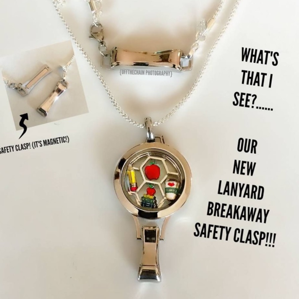 ORIGAMI OWL 🤍 Silver Lanyard Breakaway Clasp NIP - Picture 4 of 7